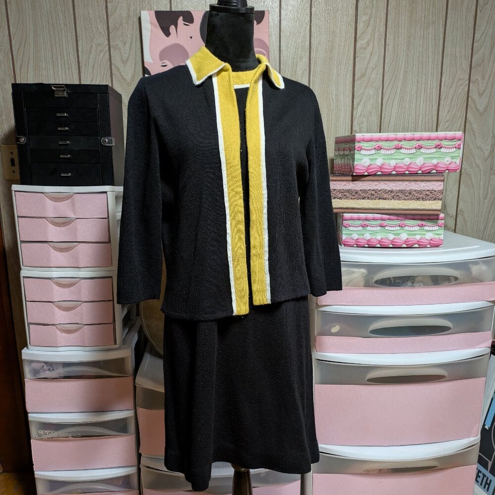 Plus Sized 60s Vintage Knit Set